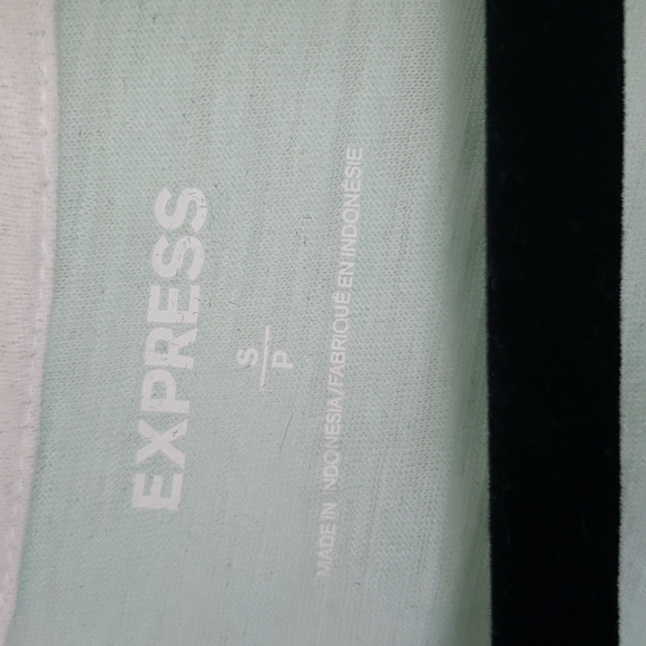 Express 3/4 sleeve baseball style,  mint green and white,  size small - Picture 3 of 4